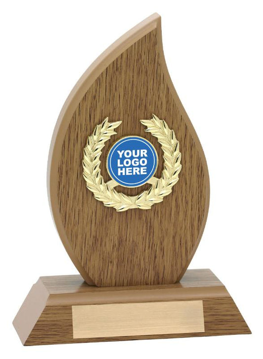 F4175 Football Wood Flame 17cm