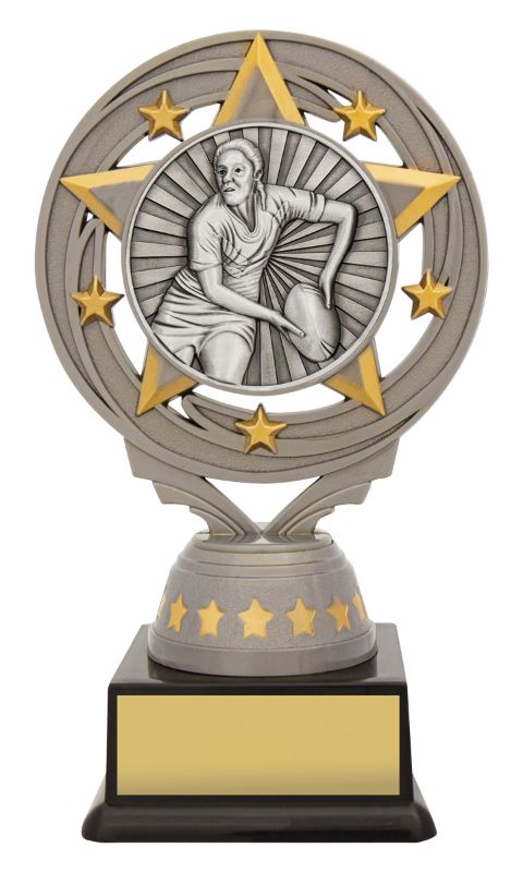 FT216A Silver Torch Rugby Female 15cm