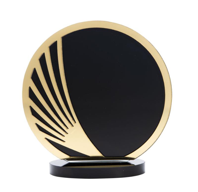 GABG01B Black Laser Glass with Acrylic 20cm
