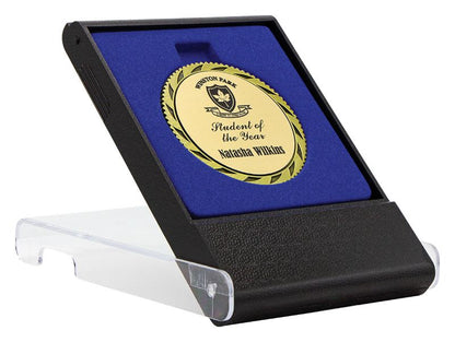 H166 Medal Box for 60mm Medal - Clear Cover 13cm