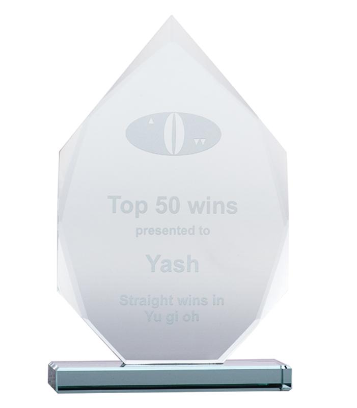 JADE2B Jade Glass - Arrowhead 20cm