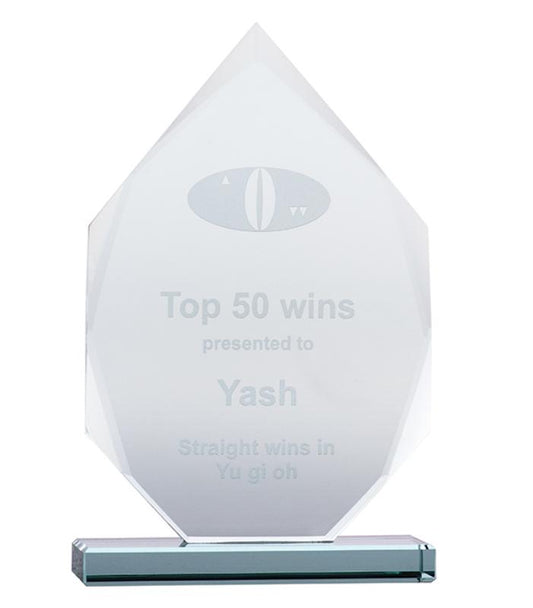 JADE2B Jade Glass - Arrowhead 20cm