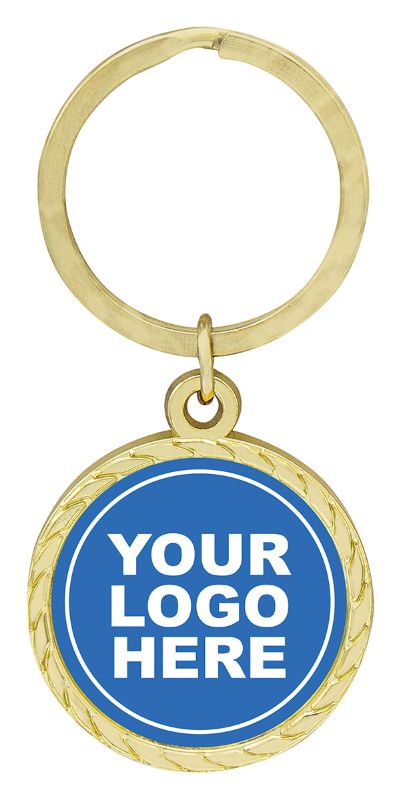 KC01 Gold Link Keychain 2.5cm Insert 3.5cm