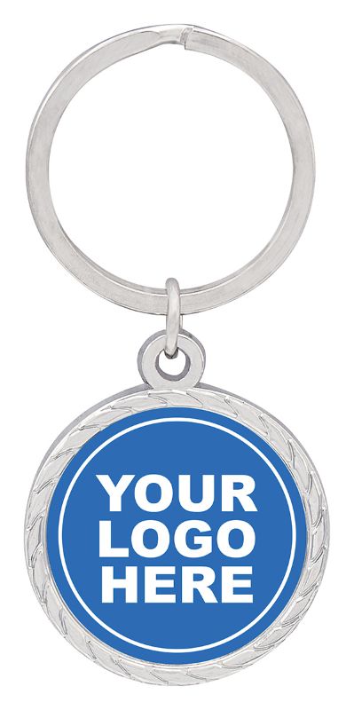 KC02 Silver Link Keychain 2.5cm Insert 3.5cm