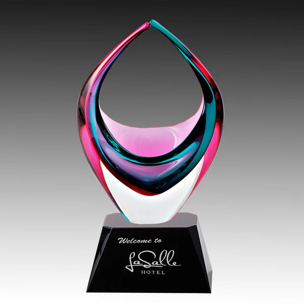 Crystal Basket Pink & Turquoise