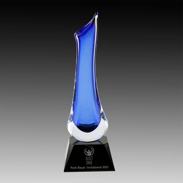 Crystal Vase Blue