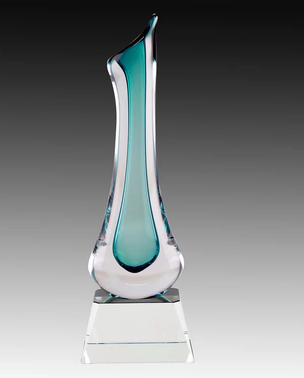 Crystal Vase Turquoise