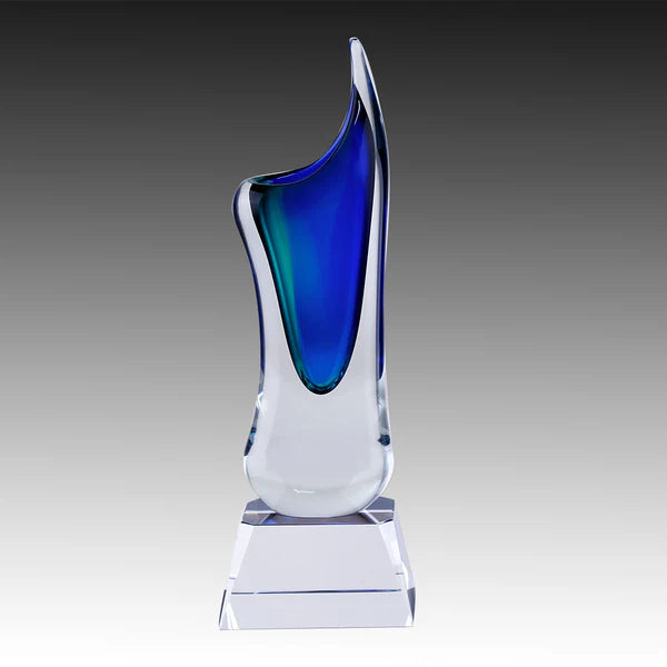 Crystal vase Blue & Turquoise