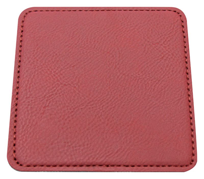 LEC26 Leatherette Coaster Rose