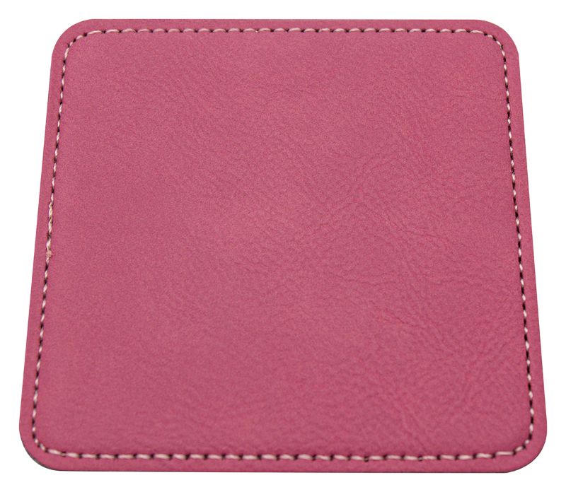 LEC29 Leatherette Coaster Pink