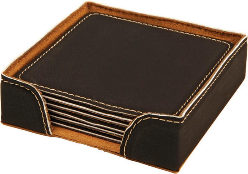 LL03BKS Laserable Coaster Set 10cm