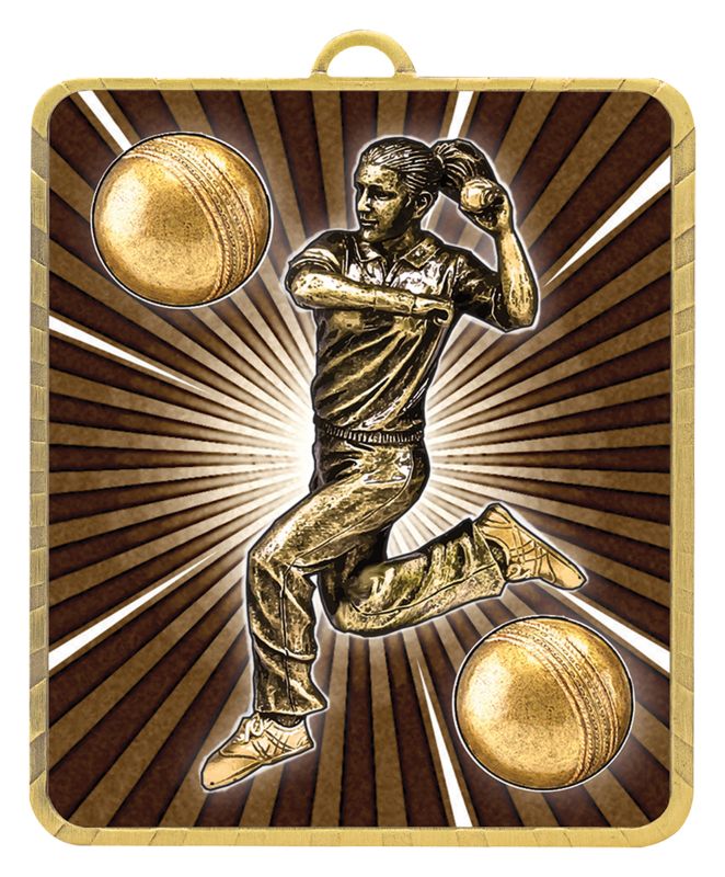 LM015G Lynx Medal F/Cricket Bowler
