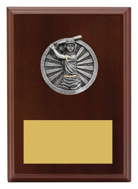 LPF475B Plaque Peak Female Softball 175mm
