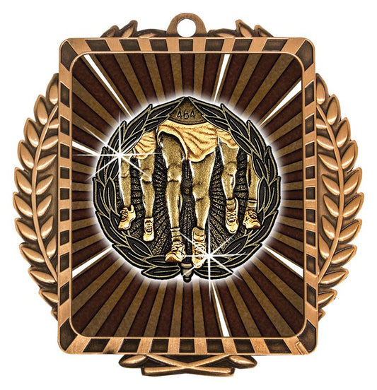 LWM025B Lynx Wreath Running Bronze