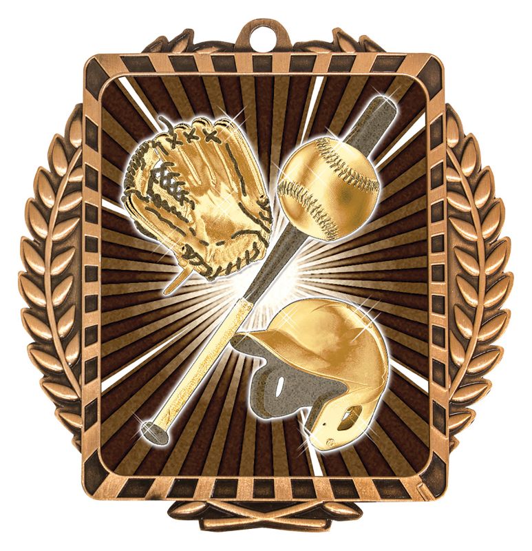 LWM033B Lynx Wreath Baseball Bronze