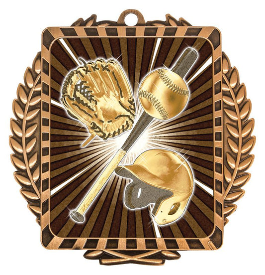 LWM033B Lynx Wreath Baseball Bronze
