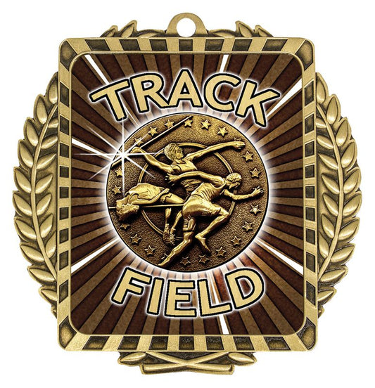 LWM041G Lynx Wreath Track & Field Gold
