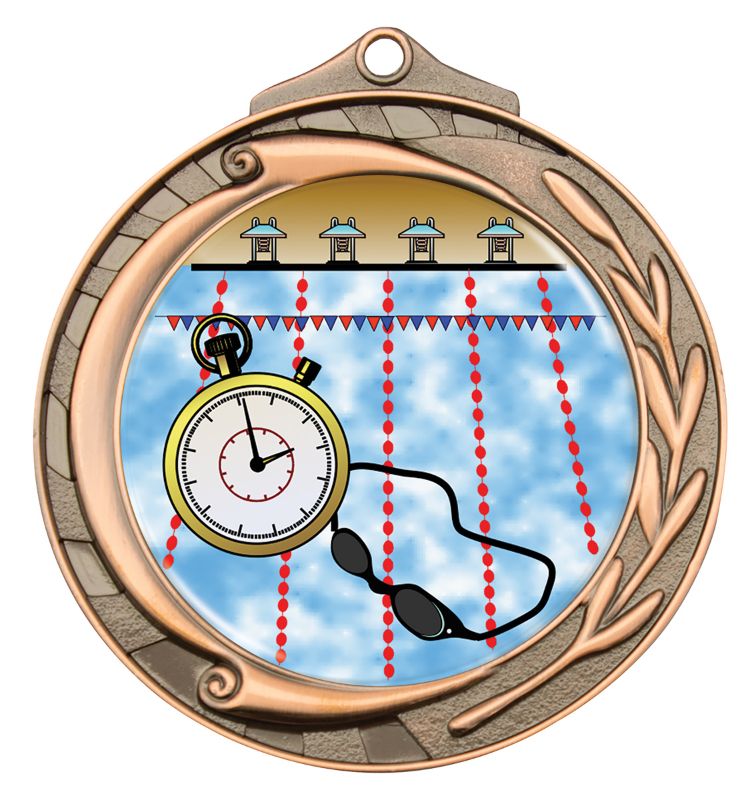 M102B-K165 Wreath Medal 50mm Bronze