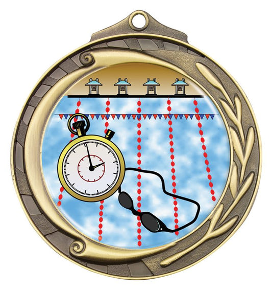 M102G-K165 Wreath Medal 50mm Gold