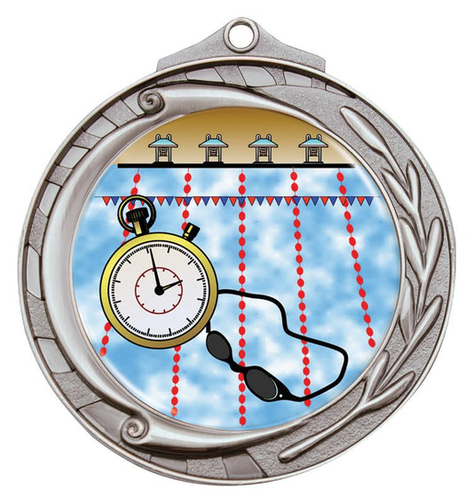 M102S-K165 Wreath Medal 50mm Silver