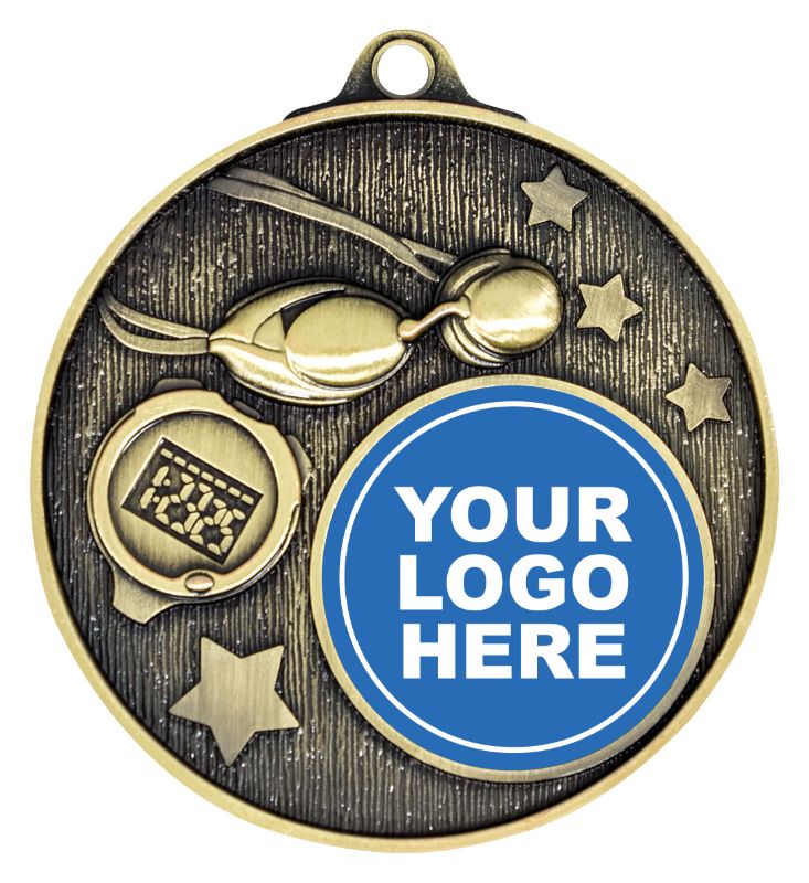 MC602G Club Medal Swimming Gold