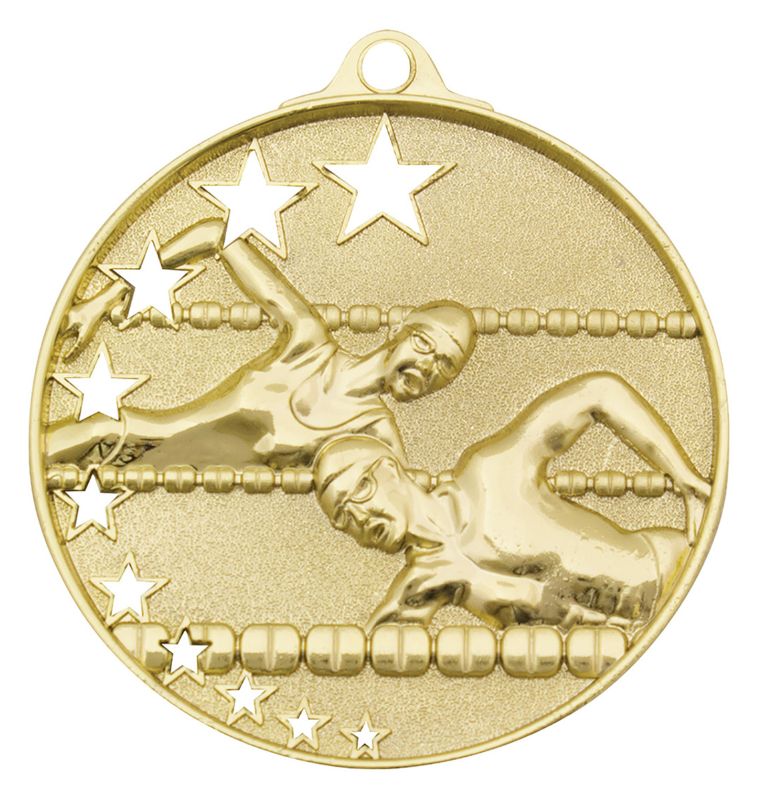 MH902G Swim Stars Medal Gold