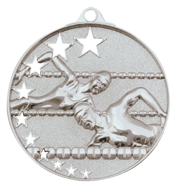 MH902S Swim Stars Medal Silver