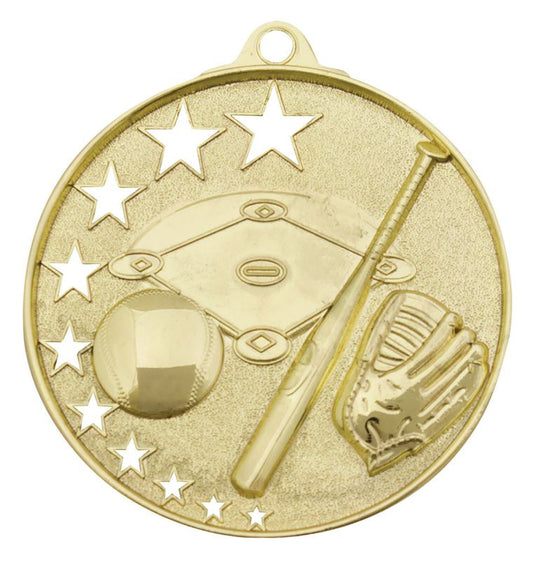 MH903G Baseball / Softball Stars Medal Gold