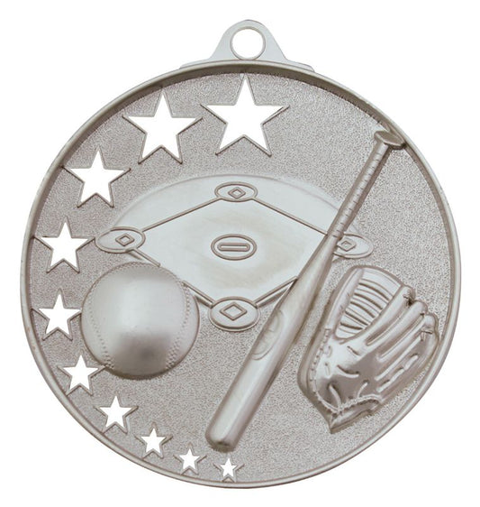 MH903S Baseball / Softball Stars Medal Silver