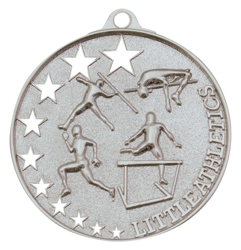 MH941S Little Athletics Stars Medal Silver