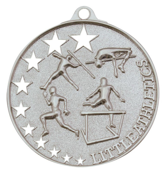 MH941S Little Athletics Stars Medal Silver