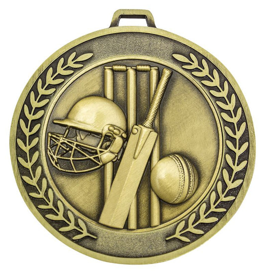 MMJ540G Prestige Cricket Gold Medal 7cm