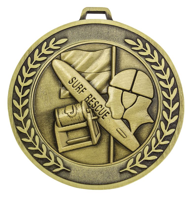 MMJ558G Prestige Lifesaving Gold Medal 7cm