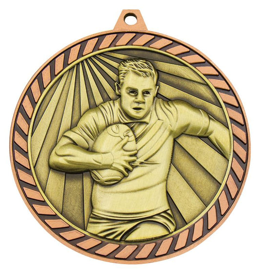 MMV615B Venture Rugby Male Bronze Medal 6cm