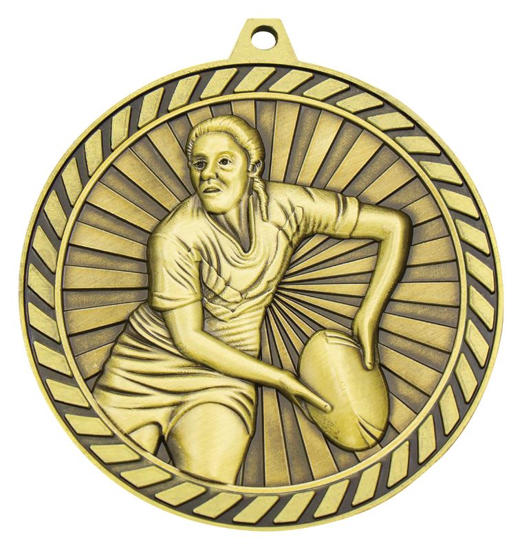 MMV616G Venture Rugby Female Gold Medal 6cm