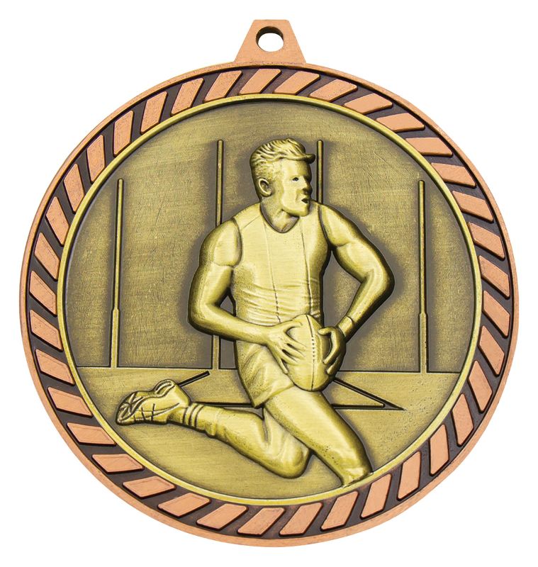 MMV686B Venture Aussie Rules Male Bronze Medal 60mm