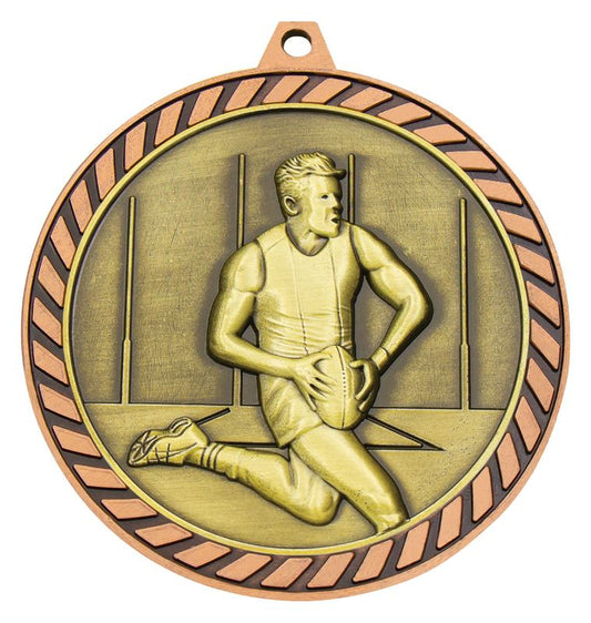 MMV686B Venture Aussie Rules Male Bronze Medal 60mm