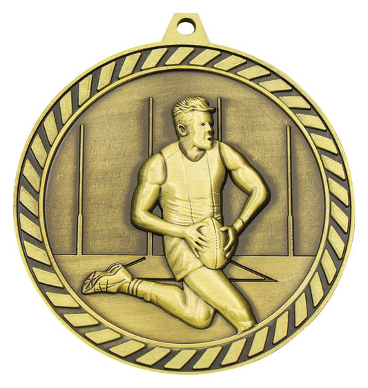 MMV686G Venture Aussie Rules Male Gold Medal 60mm