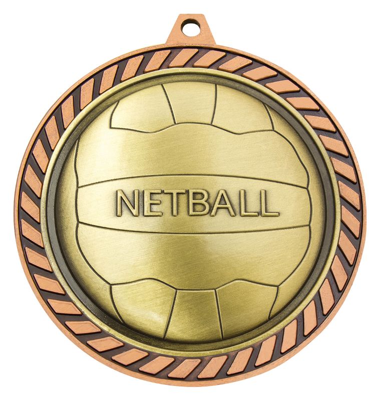 MMV691B Venture Netball Bronze Medal 6cm