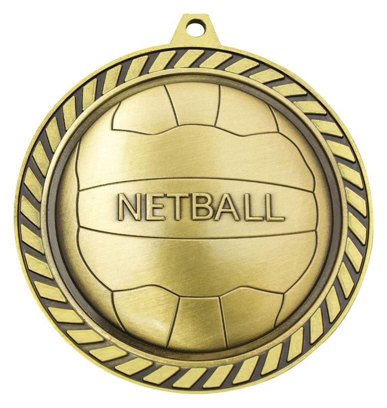 MMV691G Venture Netball Gold Medal 6cm