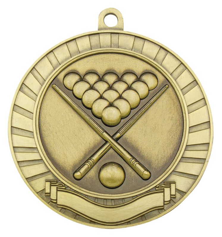 MMY229G Eco Scroll Pool Gold Medal 7cm