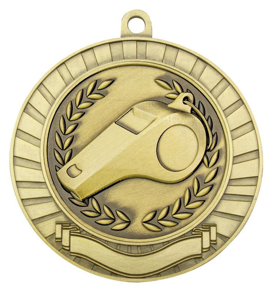 MMY299G Eco Scroll Whistle Gold Medal 7cm