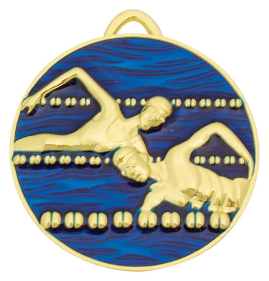 MP030G Swim Medal Painted Gold