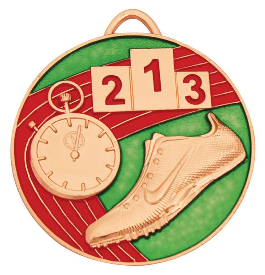 MP047B Track Medal Painted Bronze