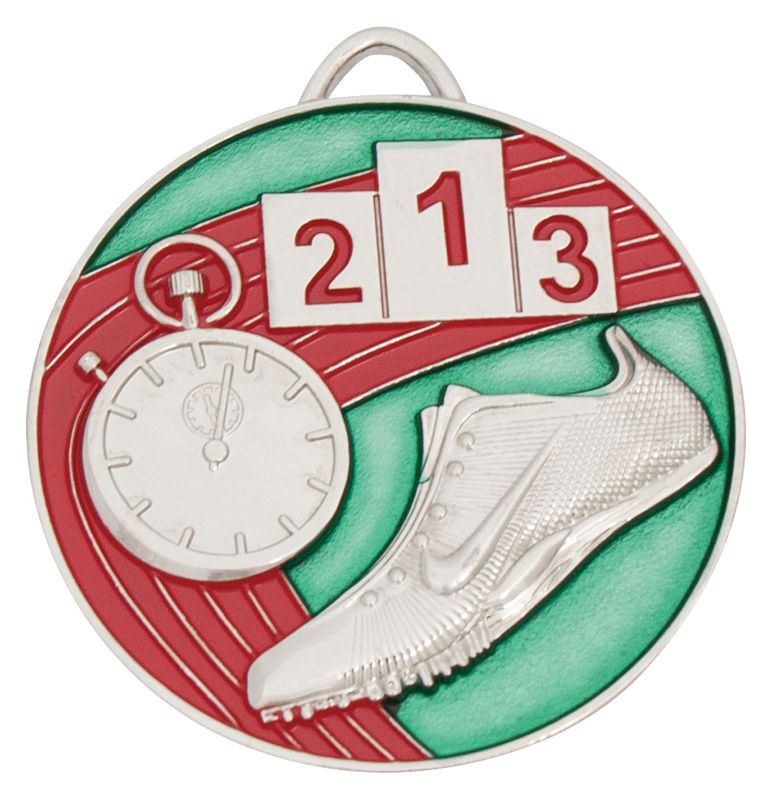 MP047S Track Medal Painted Silver