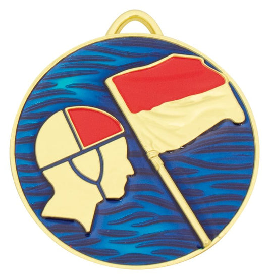 MP058G Lifesaving Medal Painted Gold
