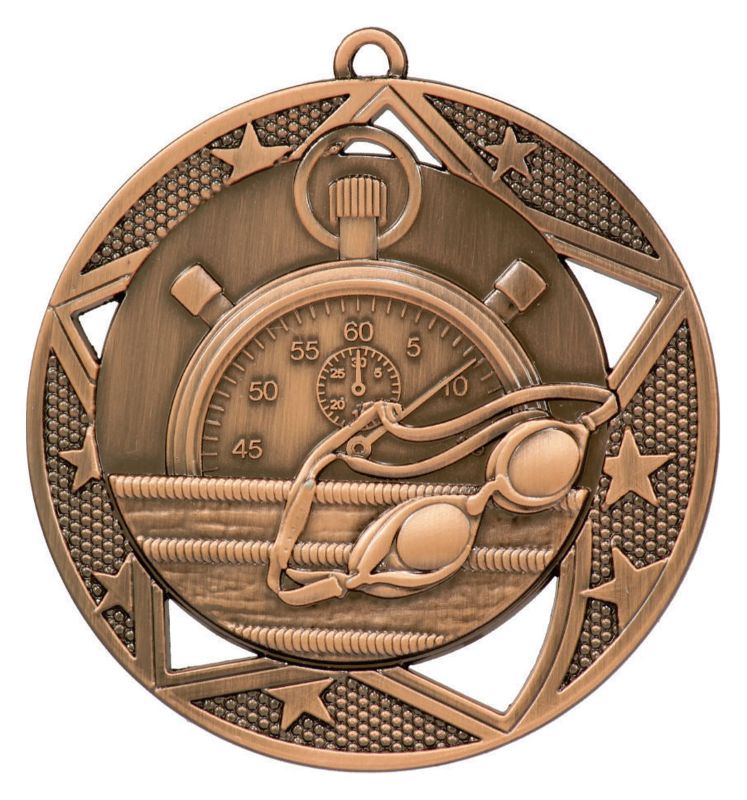 MQ902B Swimming Galaxy Medal Bronze