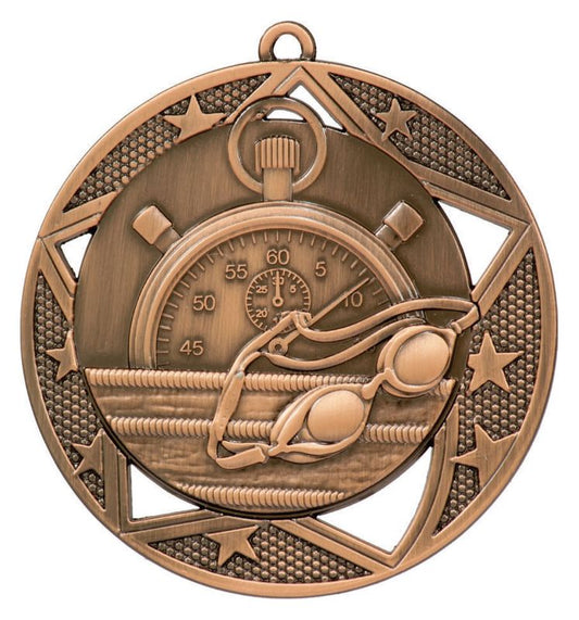 MQ902B Swimming Galaxy Medal Bronze