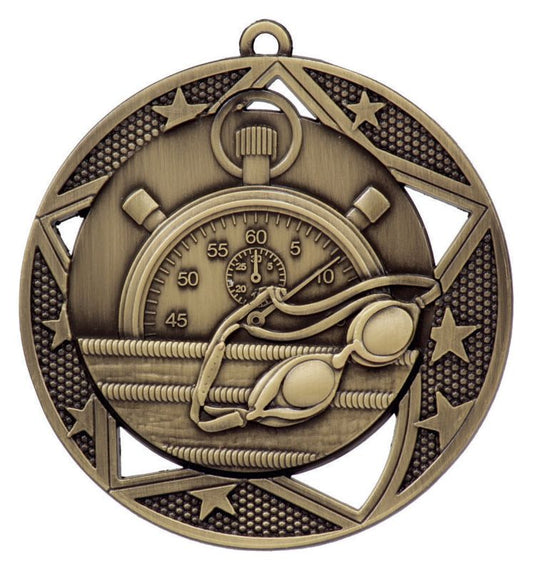 MQ902G Swimming Galaxy Medal Gold