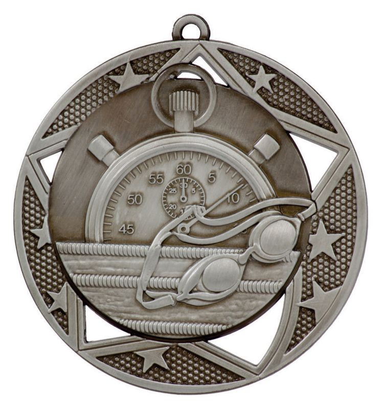 MQ902S Swimming Galaxy Medal Silver
